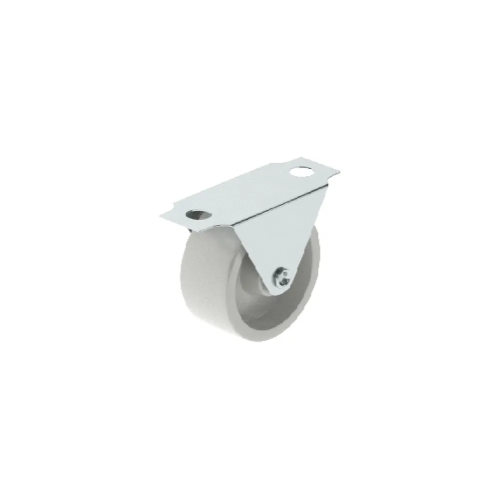Roata fixa, Ø 20 mm, max 20 kg, alba