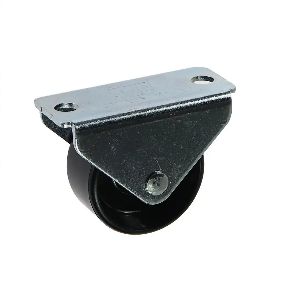 Roata fixa pentru carucior / mobila, din poliamida, fara frana, cu placa, 30 mm, 30 kg