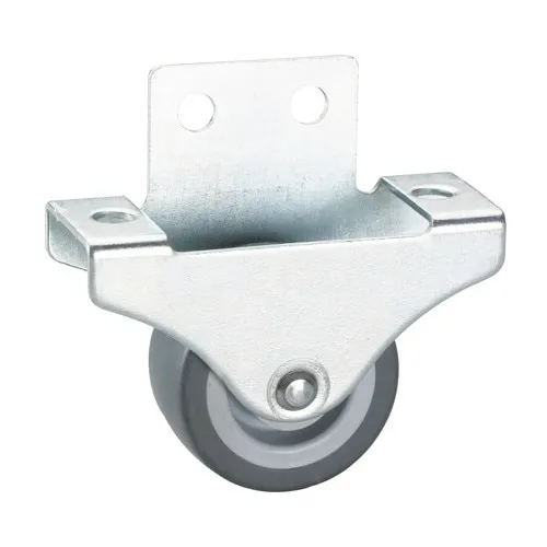 Roata metalica & plastic Tarrox Ø38mm, placa fixare 69x26 mm, montaj lateral, cu rulment