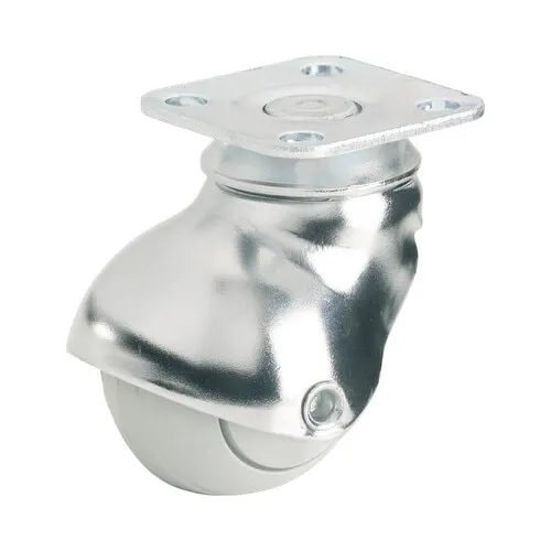 Roata mobila pivotanta metalica & cauciuc Tarrox Ø40mm, placa fixare 42x42 mm, cu rulment