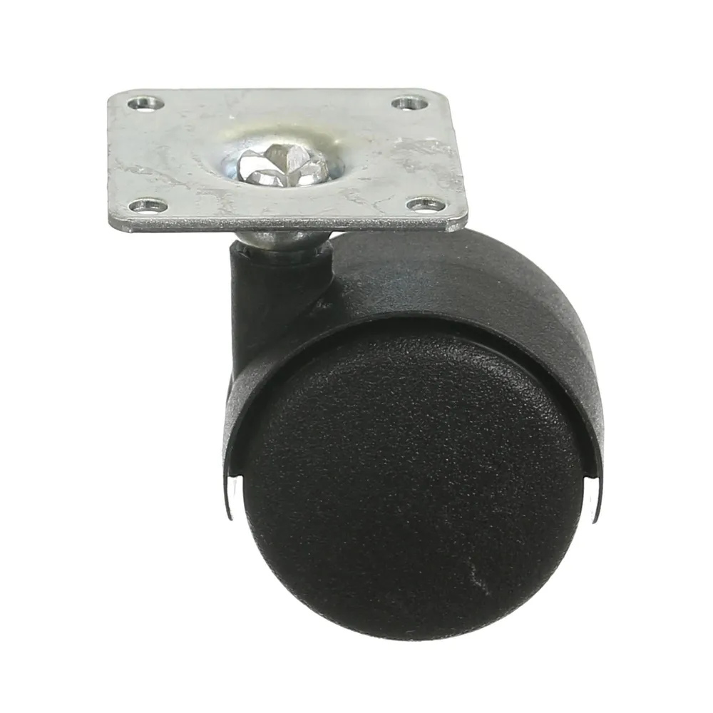 Roata pivotanta cu flansa, Ø 40 mm, max 25 kg, neagra