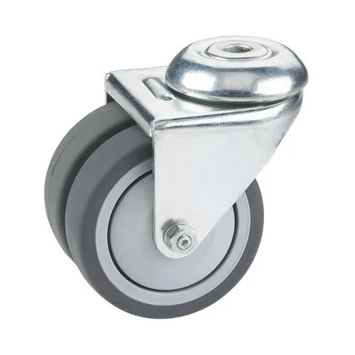Roata pivotanta metalica & plastic Tarrox Ø50mm, max. 80kg, fara placa fixare