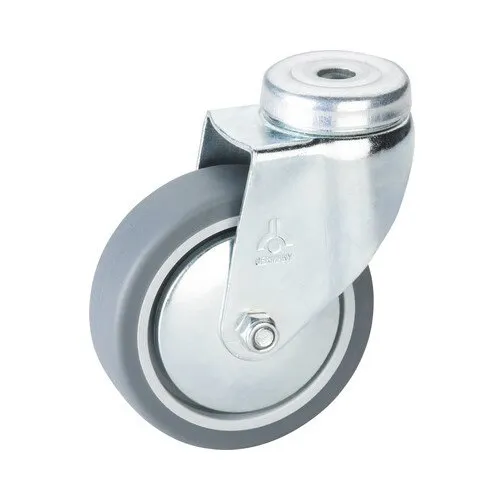 Roata pivotanta metalica & plastic Tarrox Ø75mm, fara placa fixare