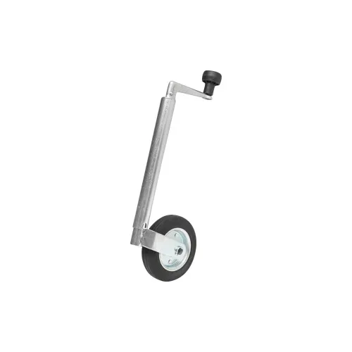 Roata PVC de sprijin remorca 160X40mm diametru tub exterior 34mm, diametru tub interior 28mm, sarcina 100Kg MICA — imaginea 2
