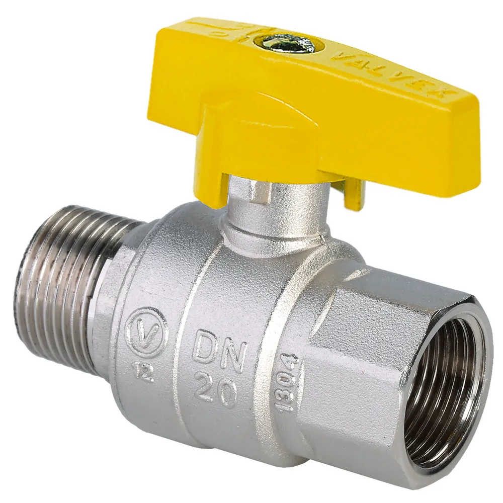 Robinet bila gaz, Valvex Orion, filet interior - exterior, fluture aluminiu, D 3/4"