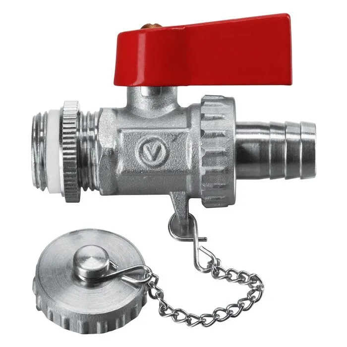 Robinet bila nichelat umplere / golire pentru instalatii apa si incalzire, Valvex Omni, 1582280, alama, D 1/2"