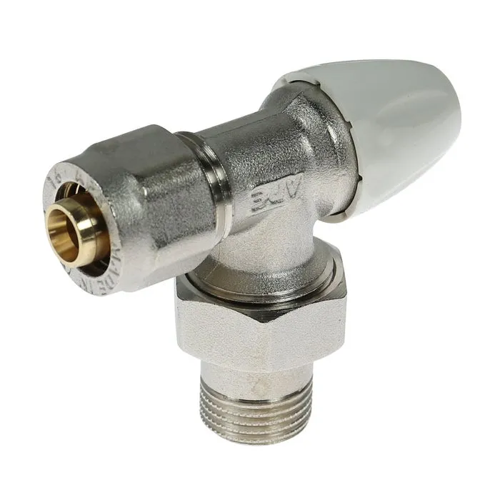 Robinet calorifer retur, cu conector pentru teava PEX, APE, alama, 1/2"