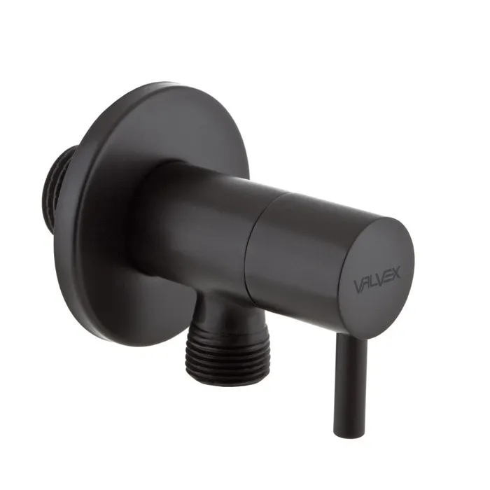 Robinet coltar Valvex, cartus ceramic, alama, filet exterior, 1/2" x 3/8", PN10, negru