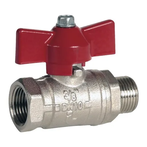 Robinet cu sfera si fluture, filet interior-exterior 3/8”