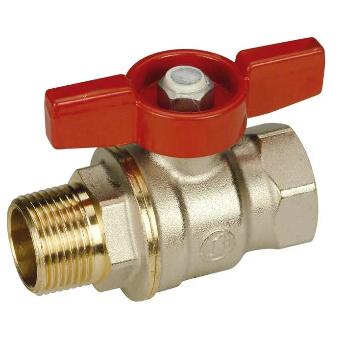 Robinet de trecere cu bila Dado R914X045, alama, filet interior-exterior, 1", maner fluture