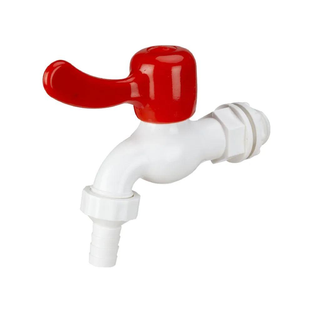 Robinet dublu, pvc pentru rezervor plastic 1/2 ''
