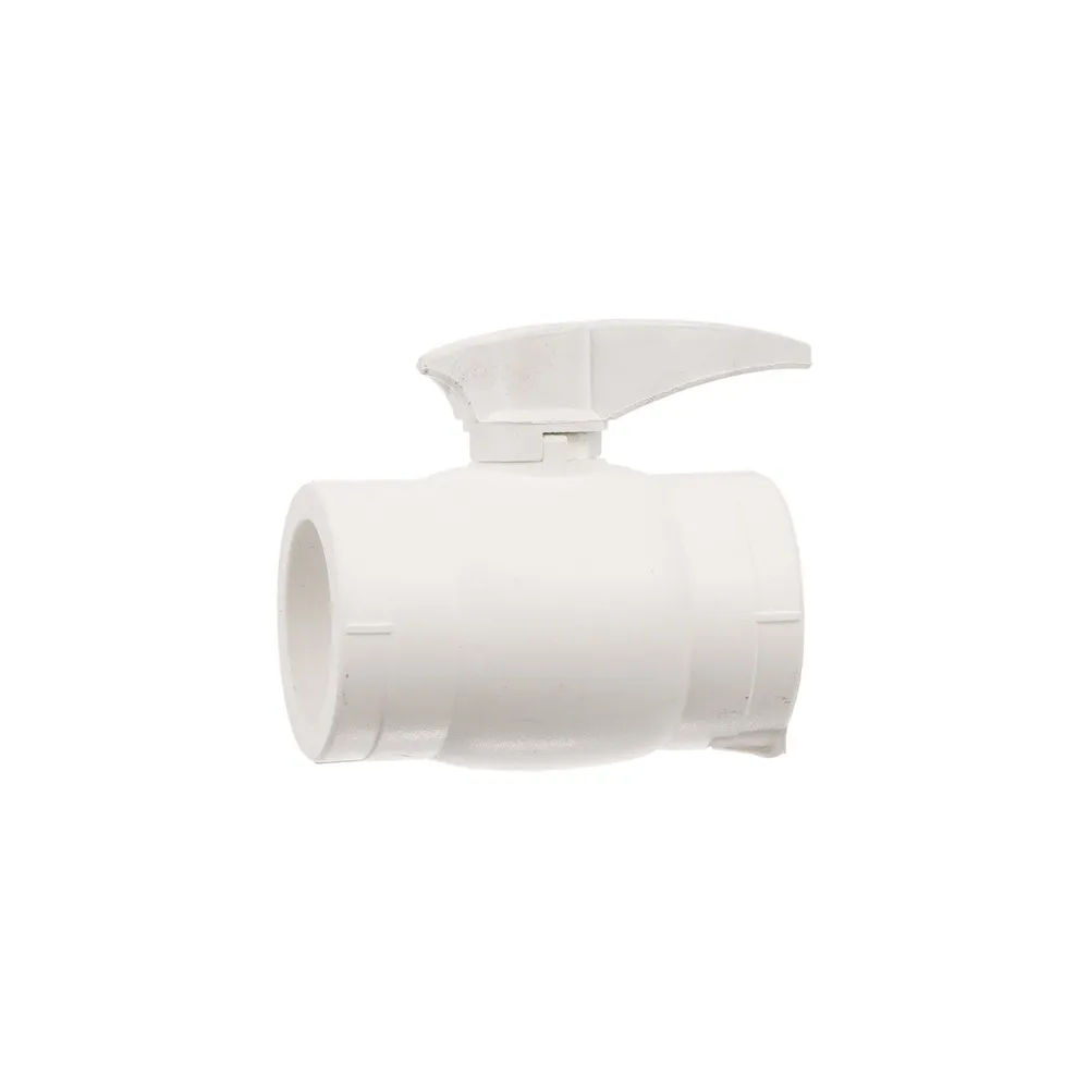 Robinet pentru teava PPR, sferic, Ø 25 mm, alb
