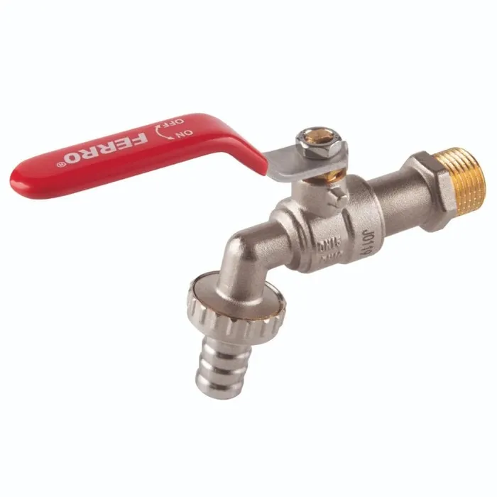 Robinet scurgere Ferro F-Comfort, alama, filet exterior, 1/2", PN10