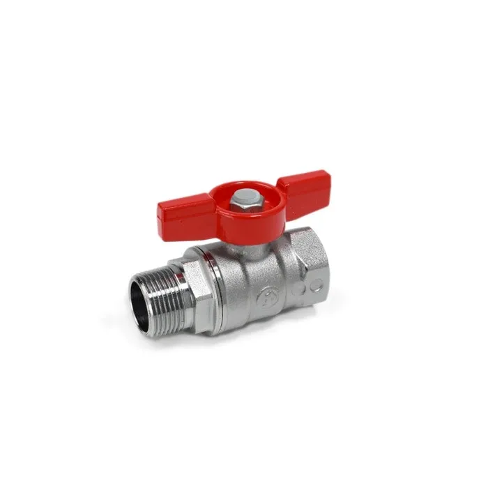 Robinet sfera Giacomini alama cromata, filet interior - exterior, 3/4", maner fluture