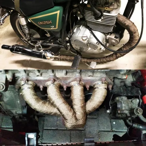 Rola banda termica pentru galerii, esapament auto/moto 5cmx10m — imaginea 2