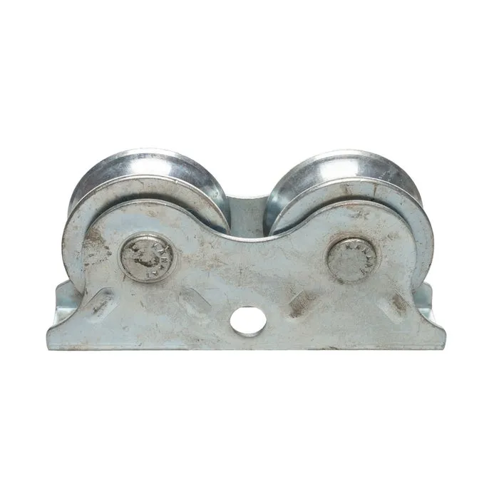 Rola dubla pentru poarta culisanta, metal, diametru 68 mm
