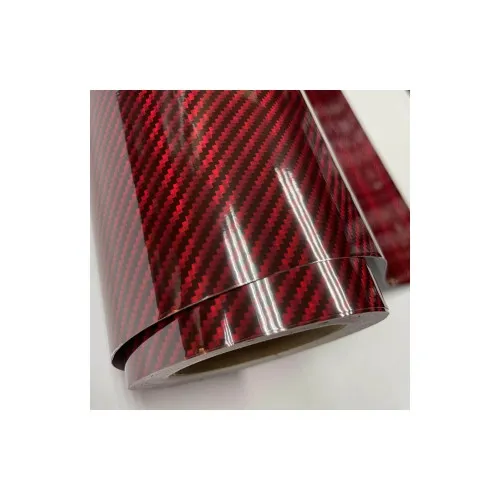 Rola folie carbon Rosu 9D Premium 1,5mx16,8m C9D-16R