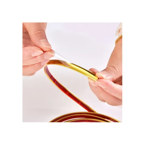 Rola ornament aurie cu adeziv 10mmx15m — imaginea 3