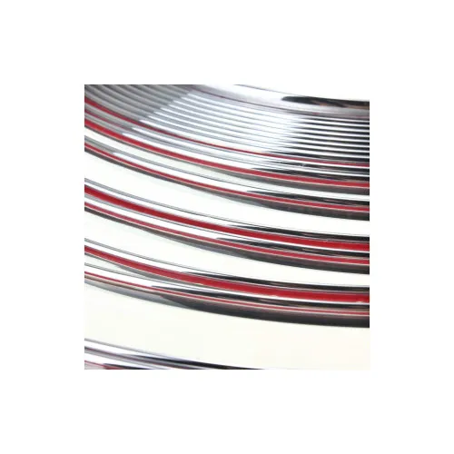 Rola ornament nichel crom cu adeziv 4mm x 15m — imaginea 3