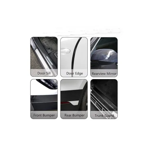 Rola protectie bandouri sau praguri autoadeziv carbon 5D 3cmx5m — imaginea 2