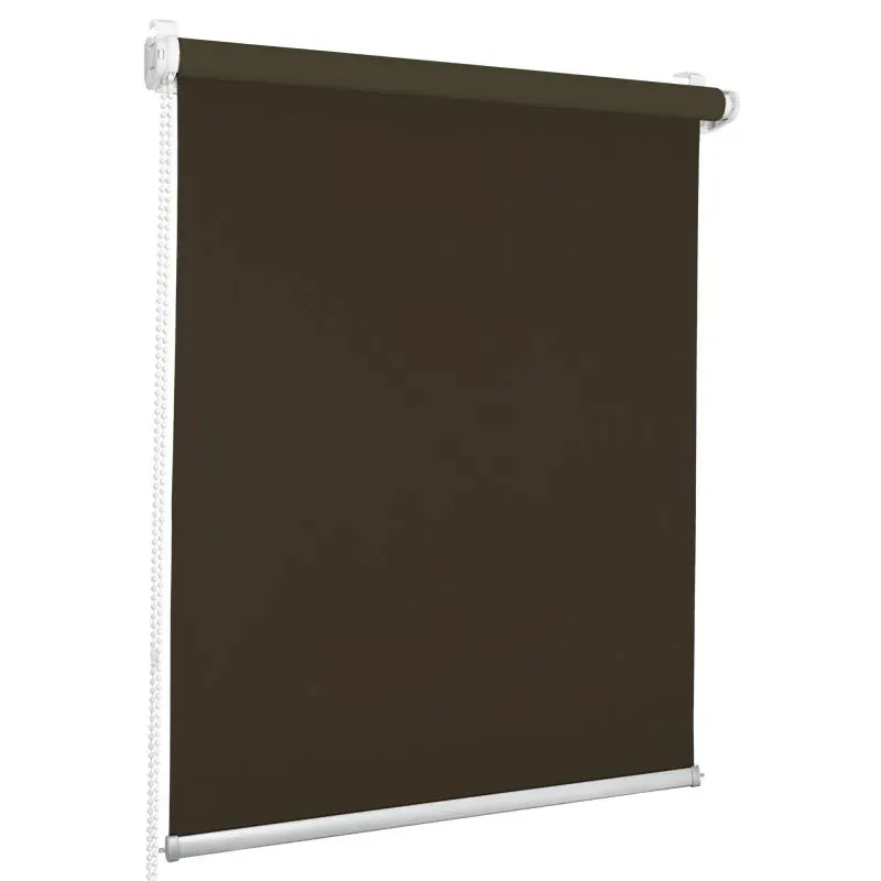 Roleta textila opaca, Blackout, 72.5 x 215 cm, maro