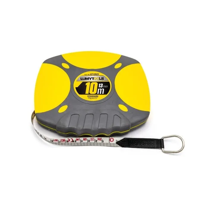 Ruleta cu banda din fibra de sticla, Lumytools LT12521, 10 m
