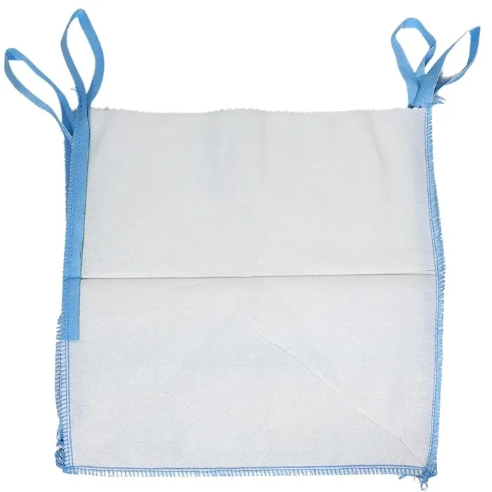 Sac rafie, 100 x 100 x 100 cm, polipropilena, alb, 1000 L, tip big-bag, cu 4 manere