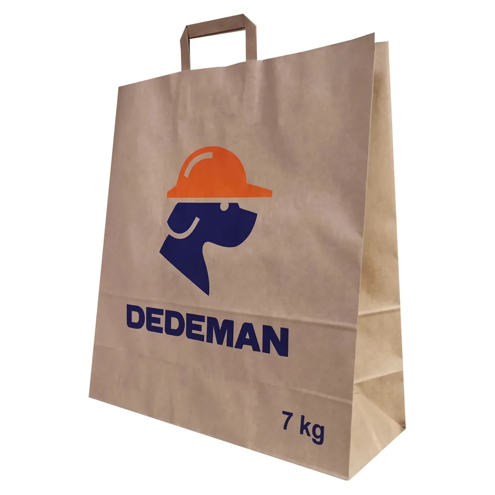 Sacosa CMI personalizata Dedeman, hartie, natur, maner aplicat, 7 kg, 45 x 17 x 49 cm