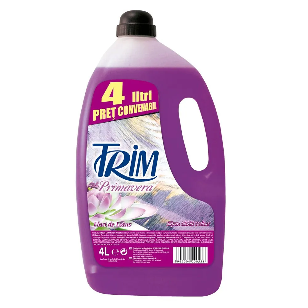 Sapun lichid Trim Primavera Lotus, 4L