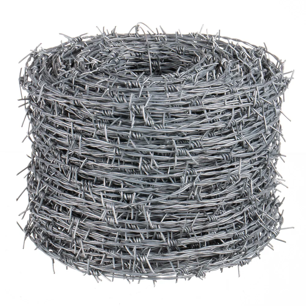 Sarma ghimpata zincata, grosime 1.85 mm, L 200 m, gri