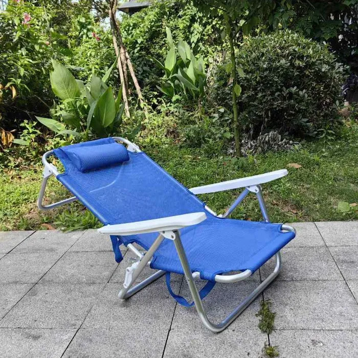 Scaun camping Midi Grandio Mob, pliant, structura metal, albastru, 53 x 54 x 80 cm — imaginea 5