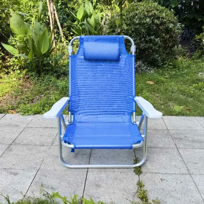 Scaun camping Midi Grandio Mob, pliant, structura metal, albastru, 53 x 54 x 80 cm — imaginea 3