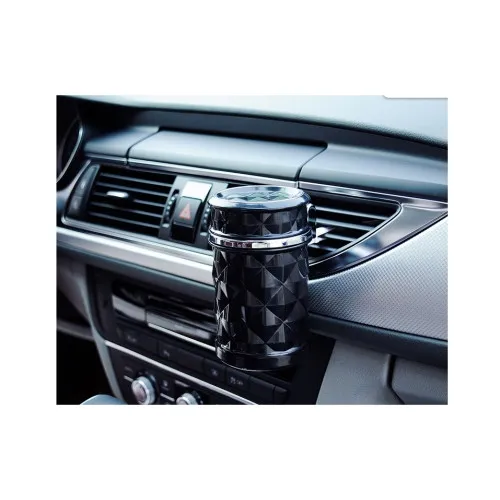 Scrumiera auto universala LED prindere grila ventilatie sau suport pahar — imaginea 7