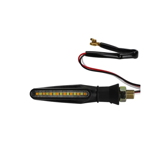 Semnalizare moto 12V cu functie de lumina de zi alba si semnalizare galbena — imaginea 5