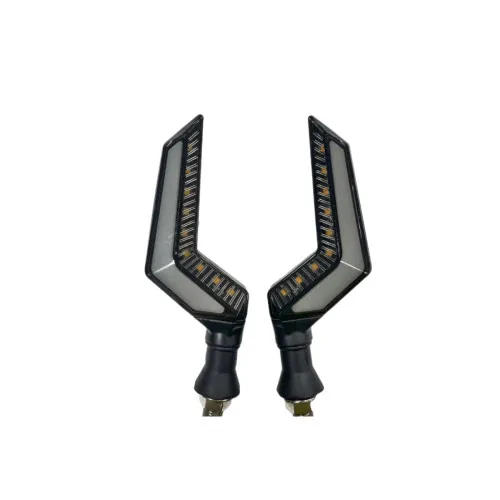 Semnalizare moto 12V cu funtie de lumina de zi alba si semnalizare galbena