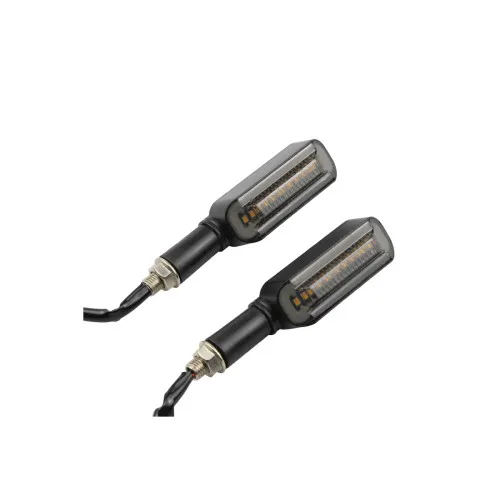 Semnalizare moto LED 12V cu functie de lumina de zi alba si semnalizare galbena — imaginea 2