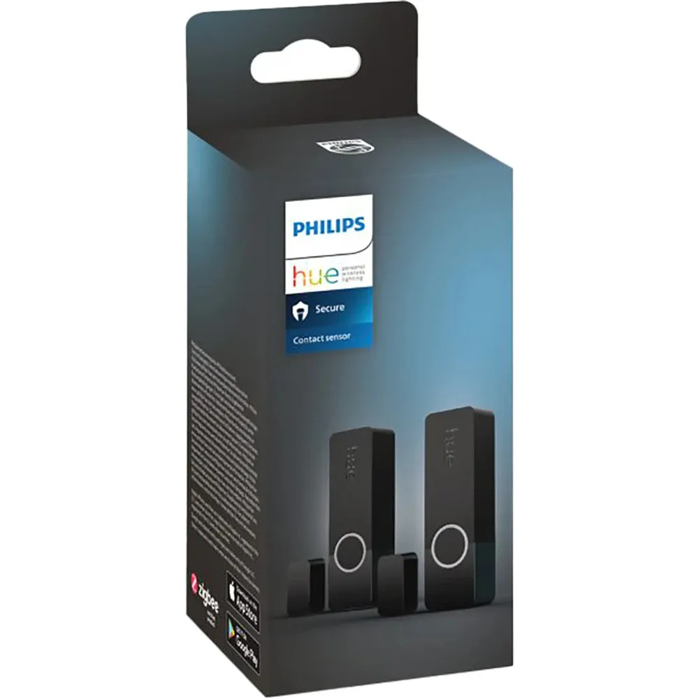 Senzor usa/fereastra PHILIPS HUE Dublu Contact Secure, Wi-Fi, negru