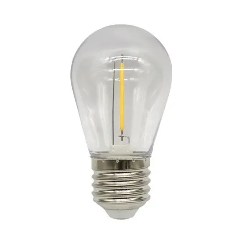 Set 10 becuri LED Well E27 2W 150 lumeni, para transparent, lumina neutra