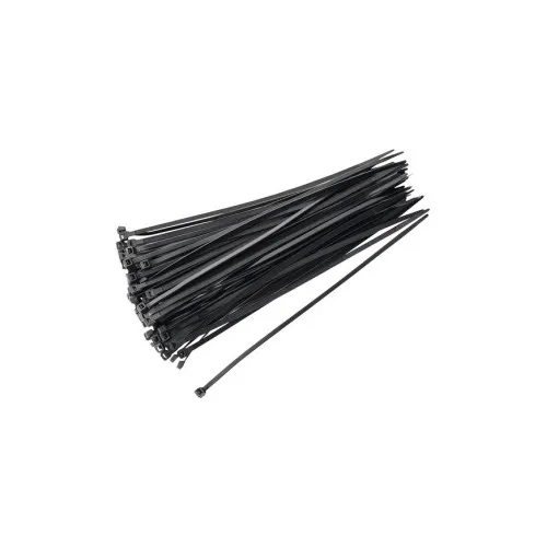 Set 100 coliere plastic negre 400x4.8 mm