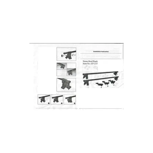 Set 2 bare portbagaj transversale cu trei tipuri de prindere 120cm — imaginea 4