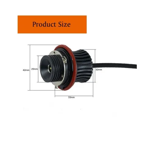 Set 2 becuri LED Marker Angel Eyes auto compatibil BMW 40W alb canbus pentru faruri xenon — imaginea 2