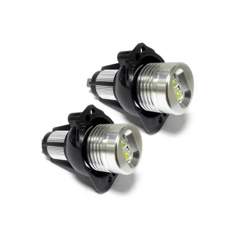 Set 2 becuri LED Marker Angel Eyes auto compatibil BMW Seria 3 E90 E91 fara facelift 6W alb xenon 6000K canbus — imaginea 5