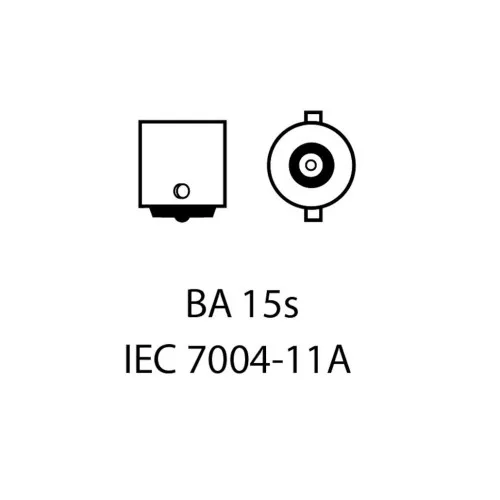 Set 2 becuri o faza T.V. BA15S 21SMD 12V 300 lumen lumina alba — imaginea 5