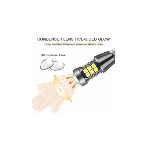 Set 2 becuri T15 27SMD 3030 Canbus 12V 800 lumen lumina alba — imaginea 4