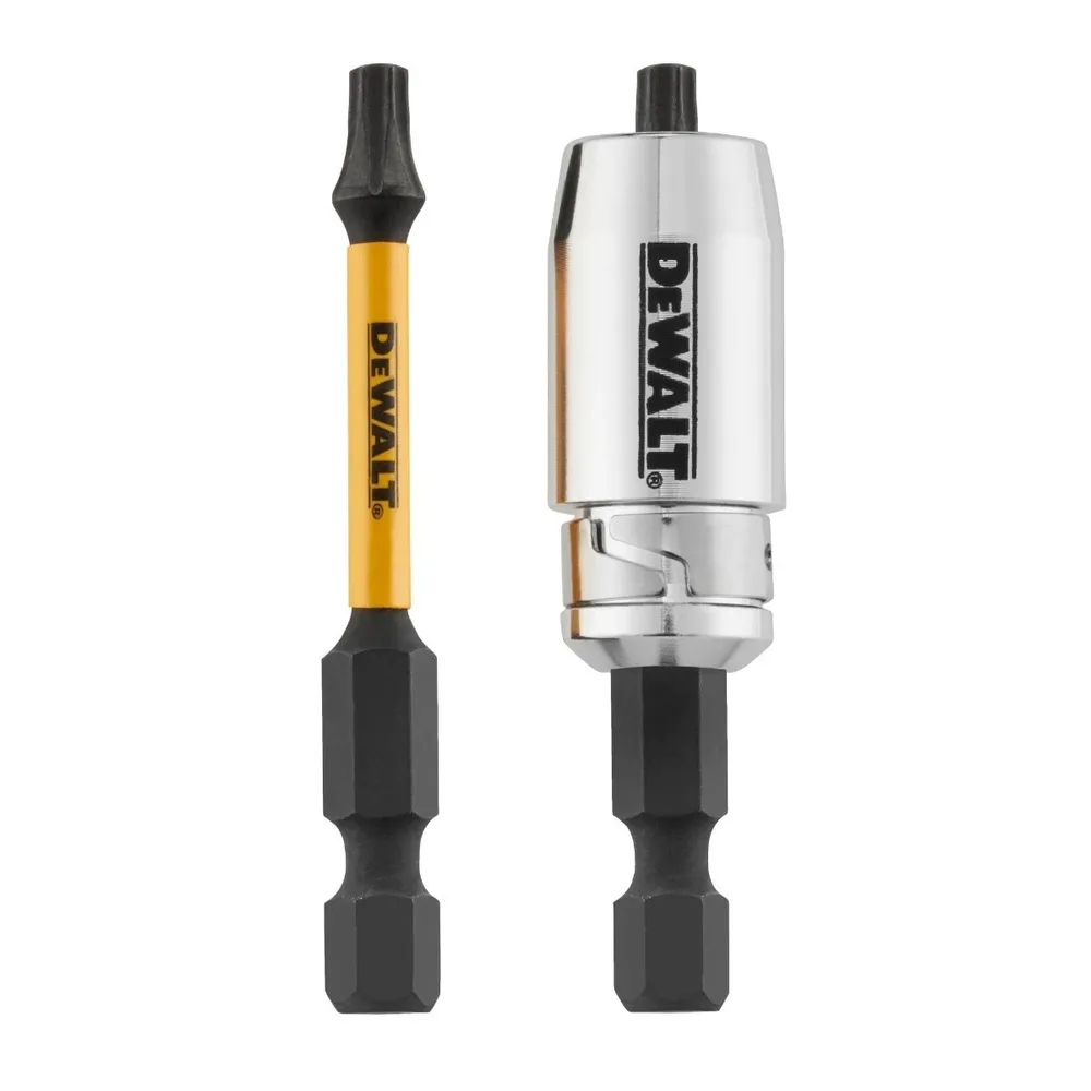Set 2 biti pentru insurubare de impact, DeWalt Flextorq DT70537T-QZ, profil Torx, T20, 57 mm