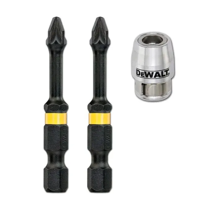 Set 2 biti pentru insurubare DeWalt, profil Pozidriv PZ2, 50 mm