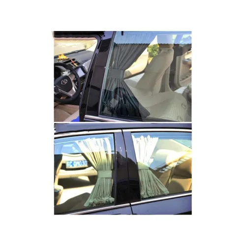 Set 2 perdele laterale auto din panza pe sina calitate PREMIUM Lungime 50 cm — imaginea 2
