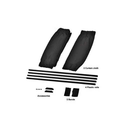 Set 2 perdele laterale auto din panza pe sina calitate PREMIUM Lungime 70 cm — imaginea 4