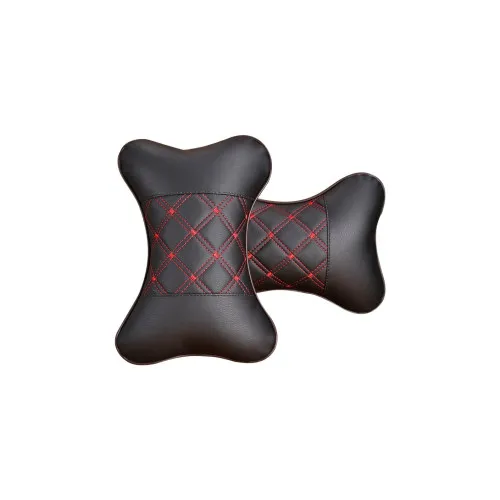 Set 2 perne tetiere universale sustinere gat auto culoare Negru cusaturi diverse