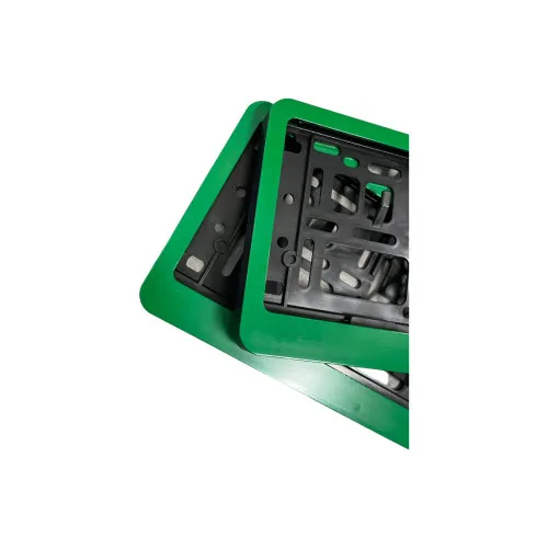 Set 2 suporti numar inmatriculare cu rama verde — imaginea 3